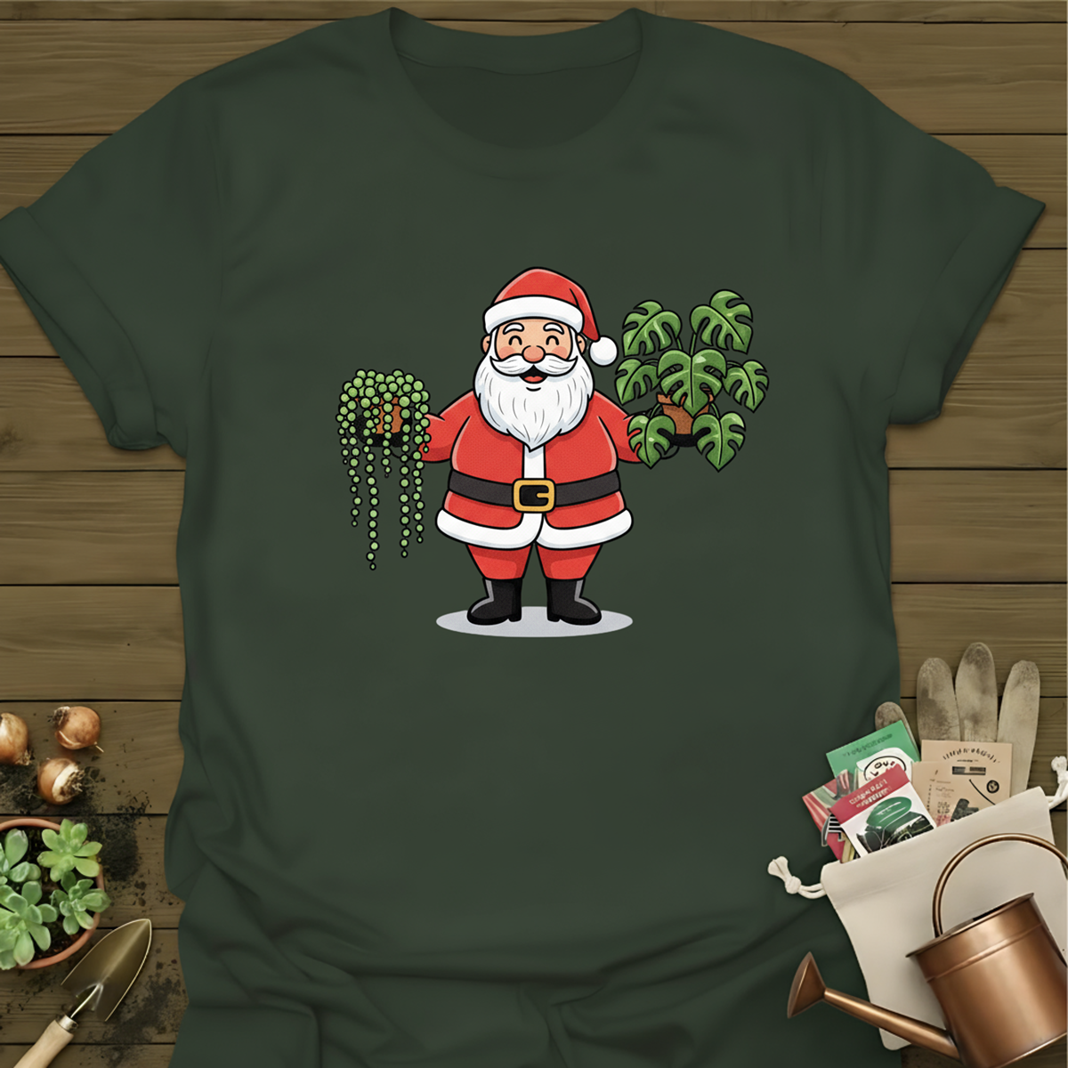 Santa + Plants T-Shirt