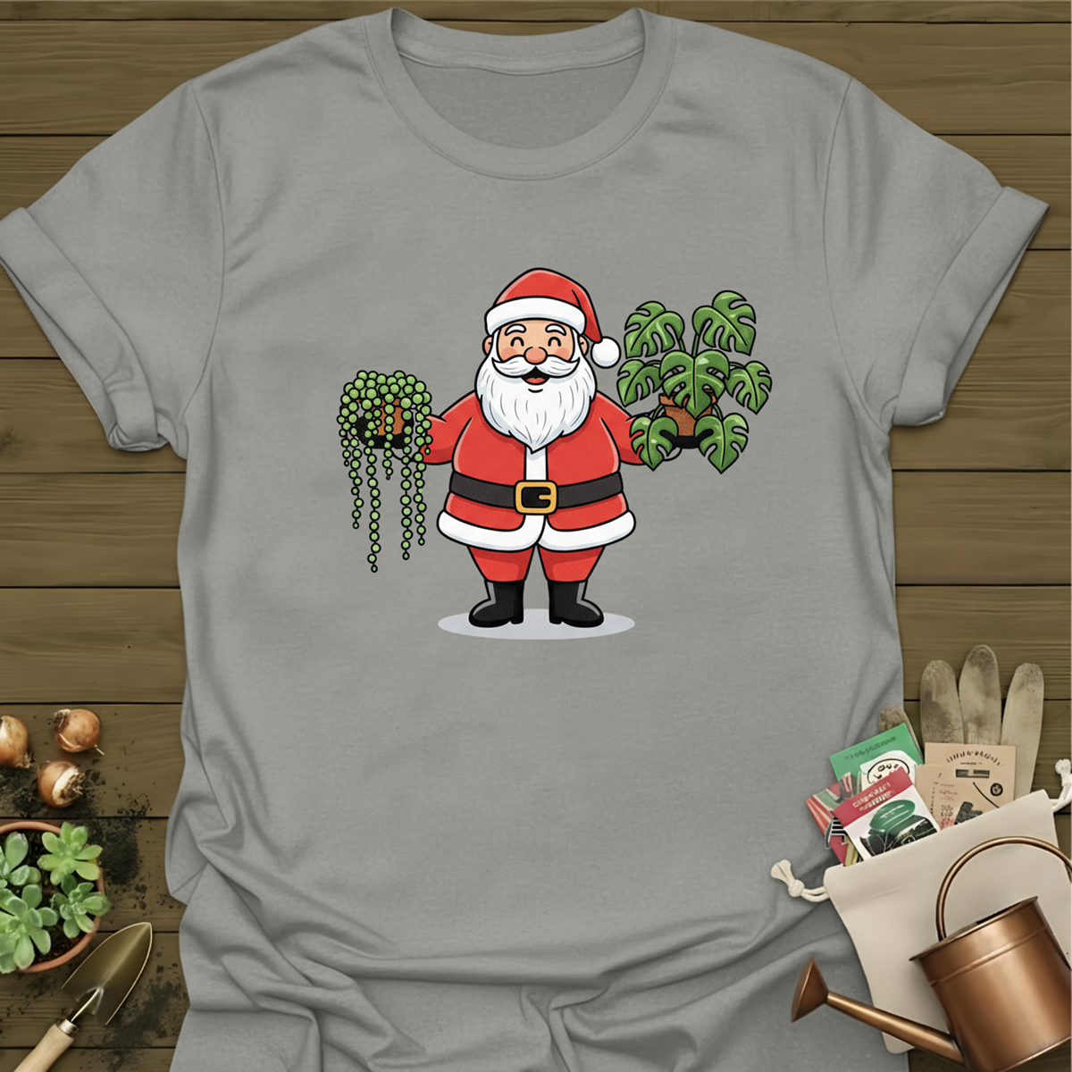Santa + Plants T-Shirt