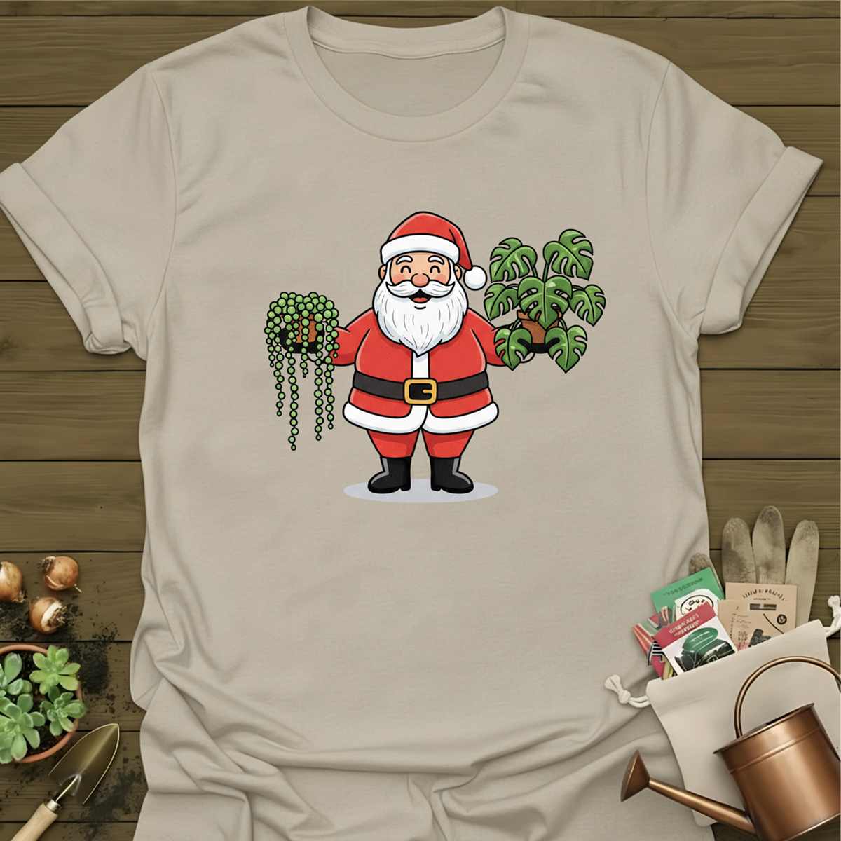 Santa + Plants T-Shirt