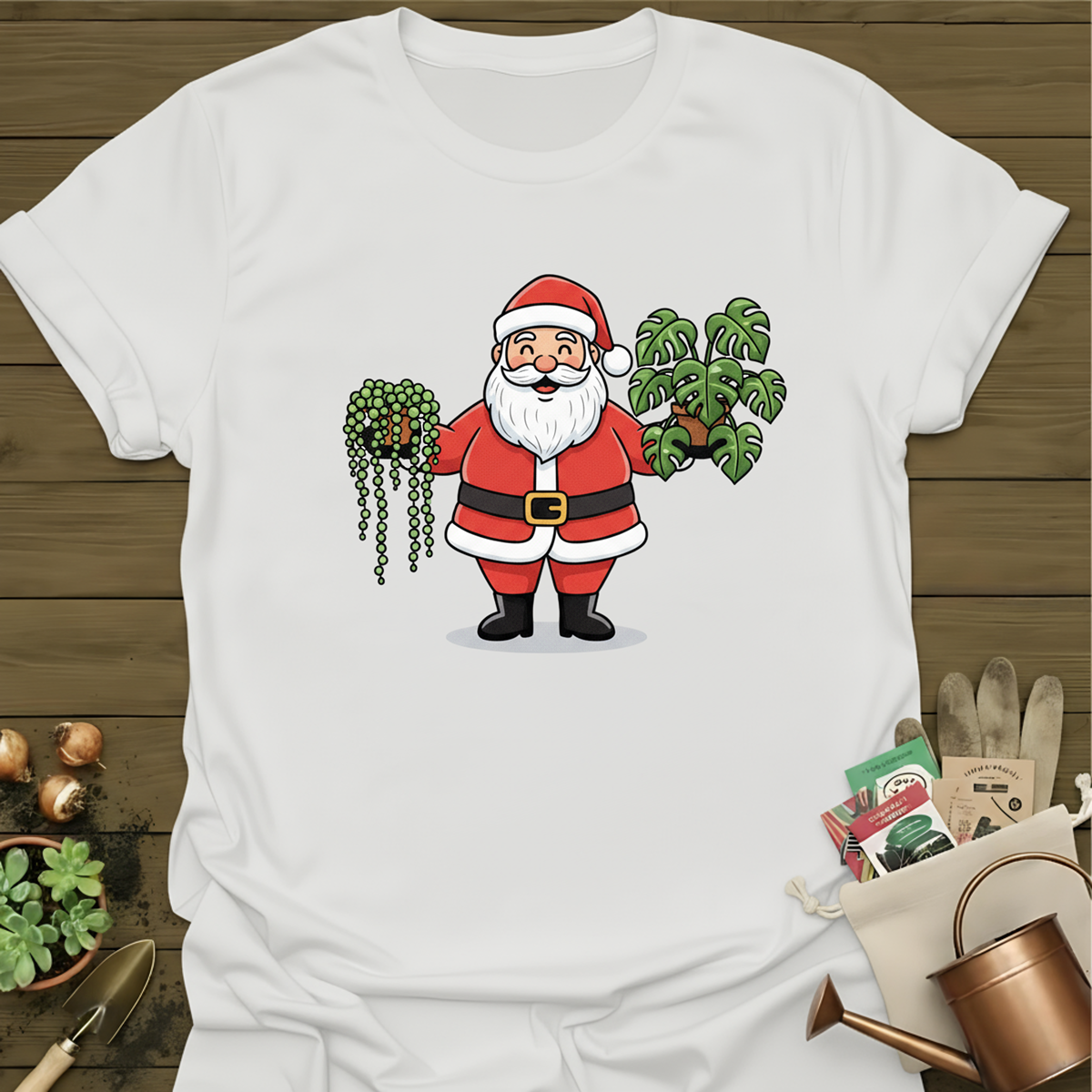 Santa + Plants T-Shirt