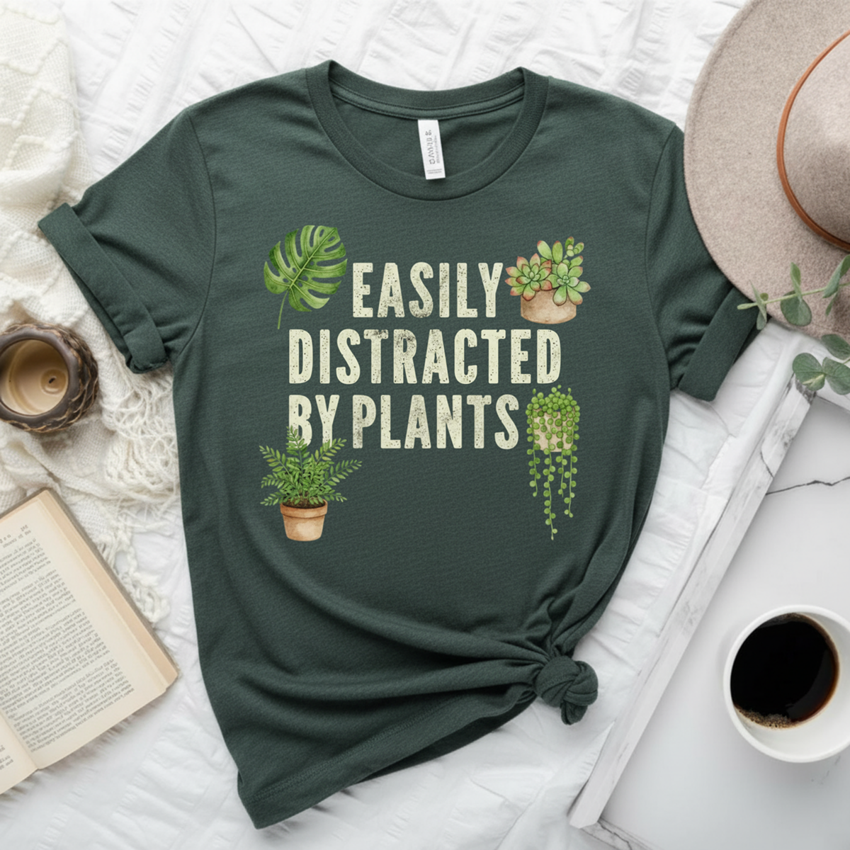 Easily Distracted By Plants T-Shirt