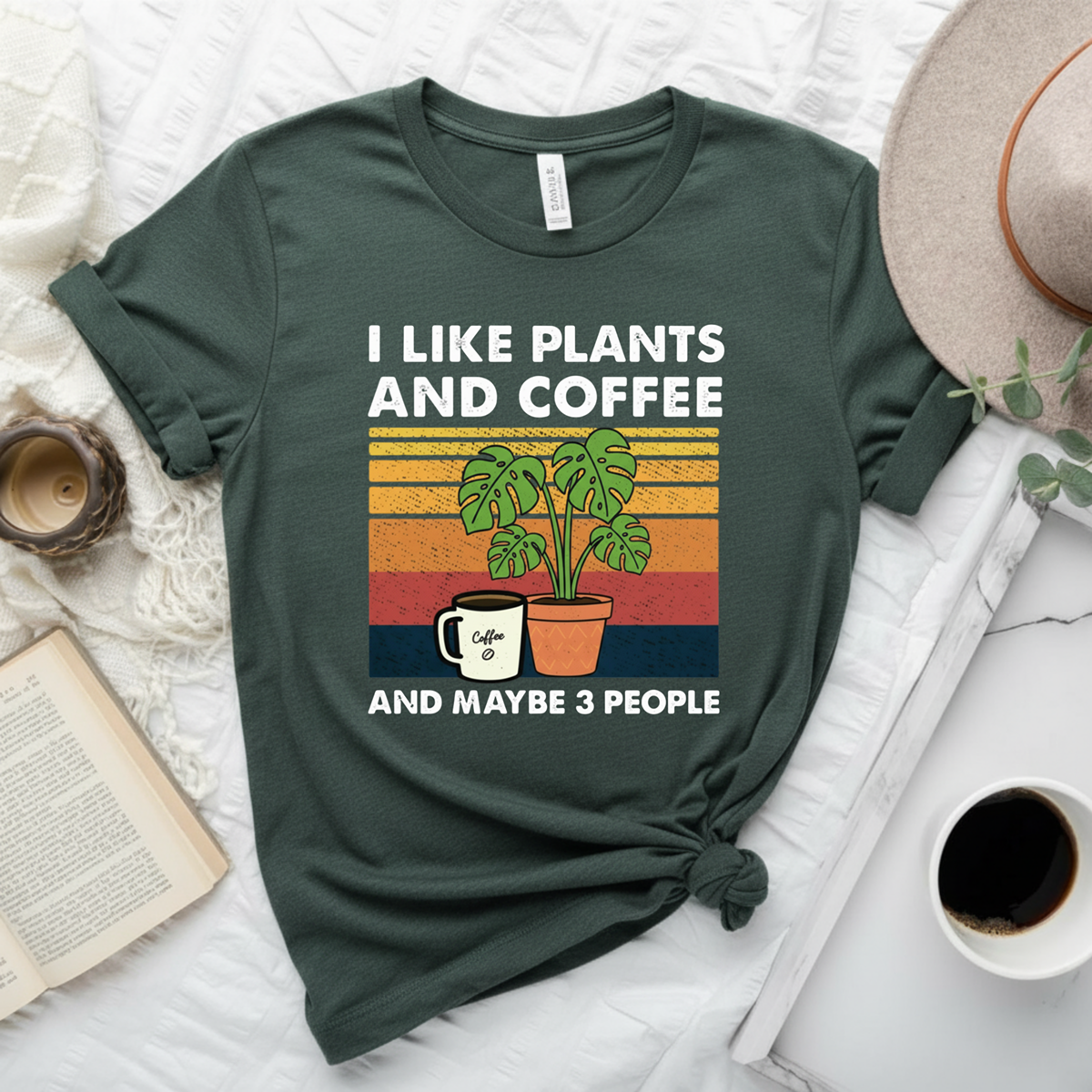 I Like Plants And Coffee T-Shirt